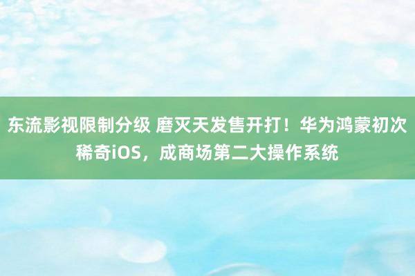 东流影视限制分级 磨灭天发售开打！华为鸿蒙初次稀奇iOS，成商场第二大操作系统