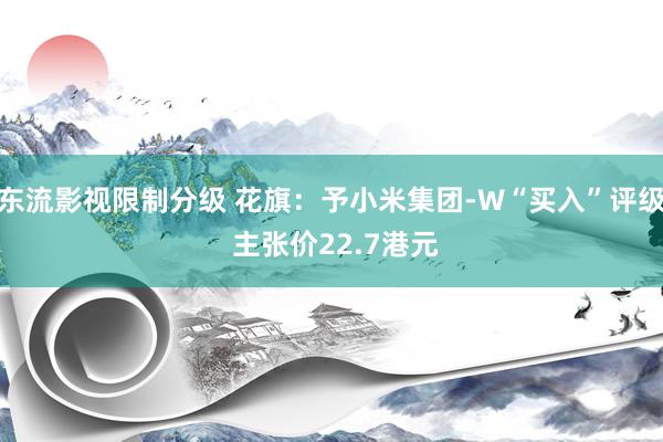 东流影视限制分级 花旗：予小米集团-W“买入”评级 主张价22.7港元