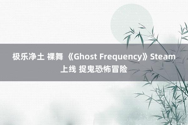 极乐净土 裸舞 《Ghost Frequency》Steam上线 捉鬼恐怖冒险