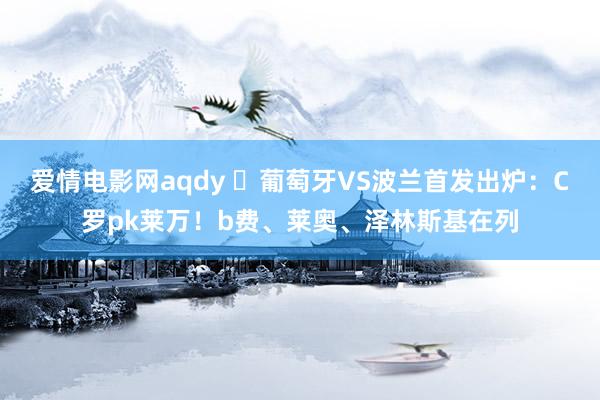 爱情电影网aqdy ⚡葡萄牙VS波兰首发出炉：C罗pk莱万！b费、莱奥、泽林斯基在列