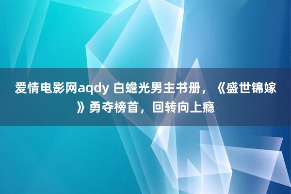 爱情电影网aqdy 白蟾光男主书册，《盛世锦嫁》勇夺榜首，回转向上瘾