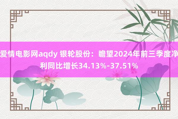 爱情电影网aqdy 银轮股份：瞻望2024年前三季度净利同比增长34.13%-37.51%