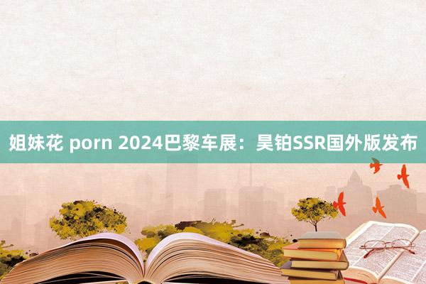 姐妹花 porn 2024巴黎车展：昊铂SSR国外版发布