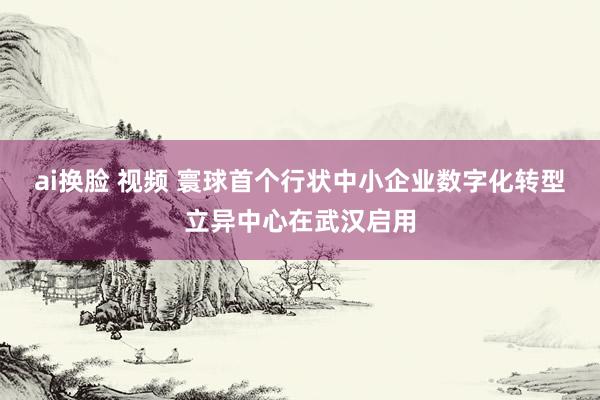 ai换脸 视频 寰球首个行状中小企业数字化转型立异中心在武汉启用