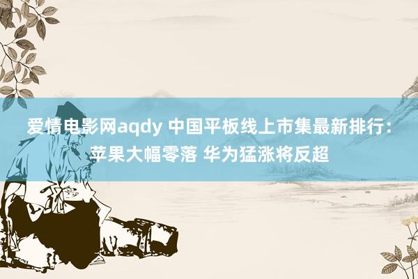 爱情电影网aqdy 中国平板线上市集最新排行：苹果大幅零落 华为猛涨将反超