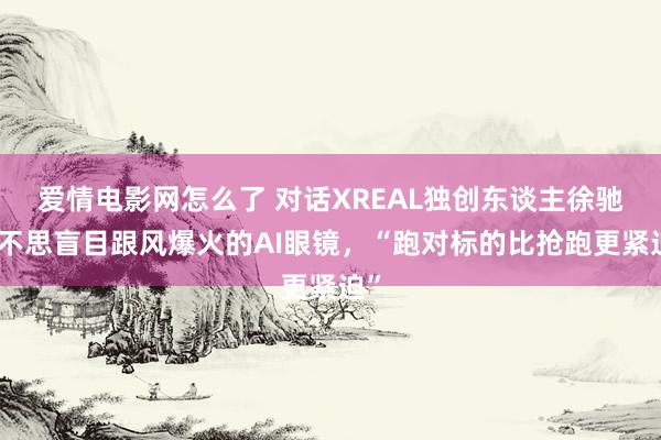 爱情电影网怎么了 对话XREAL独创东谈主徐驰：不思盲目跟风爆火的AI眼镜，“跑对标的比抢跑更紧迫”