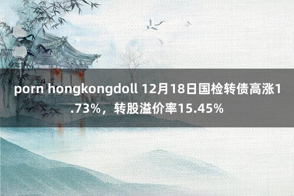 porn hongkongdoll 12月18日国检转债高涨1.73%，转股溢价率15.45%