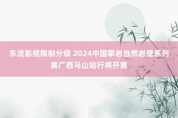 东流影视限制分级 2024中国攀岩当然岩壁系列赛广西马山站行将开赛