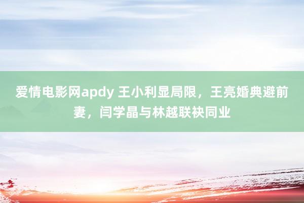 爱情电影网apdy 王小利显局限，王亮婚典避前妻，闫学晶与林越联袂同业